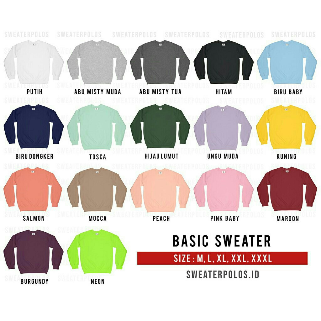 BAYAR DITEMPAT  JAKET BASIC SWEATER CUSTOM HOPE SWEET HOP 2