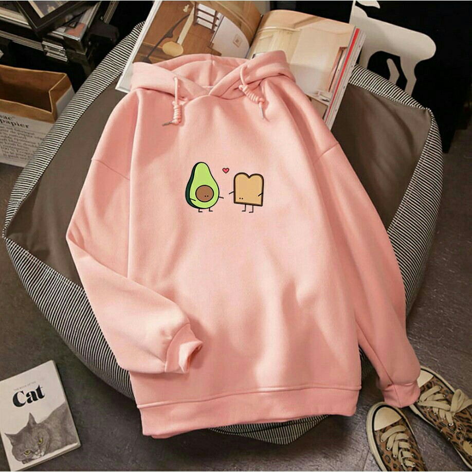 BAYAR DITEMPAT  JAKET HOODIE JUMPER CUSTOM AVOCADO