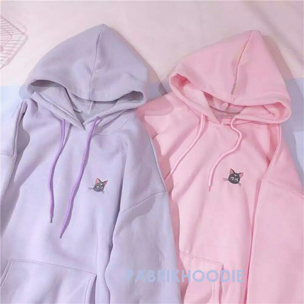 BAYAR DITEMPAT  JAKET HOODIE JUMPER CUSTOM CAT  BORDIR