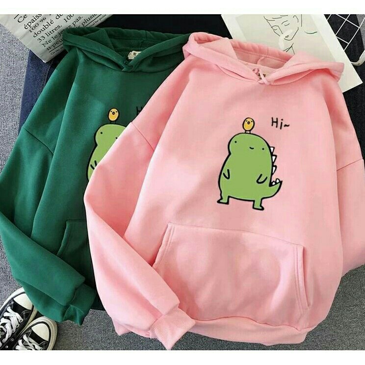 BAYAR DITEMPAT  JAKET HOODIE JUMPER CUSTOM HI DINO CHICK