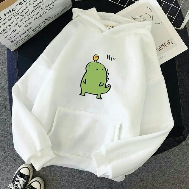 BAYAR DITEMPAT  JAKET HOODIE JUMPER CUSTOM HI DINO CHICK 4