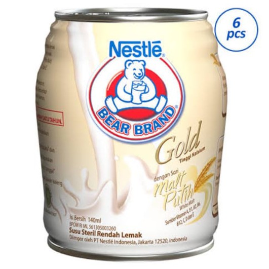 BEAR BRAND GOLD WHITE MALT CAN 140 ML