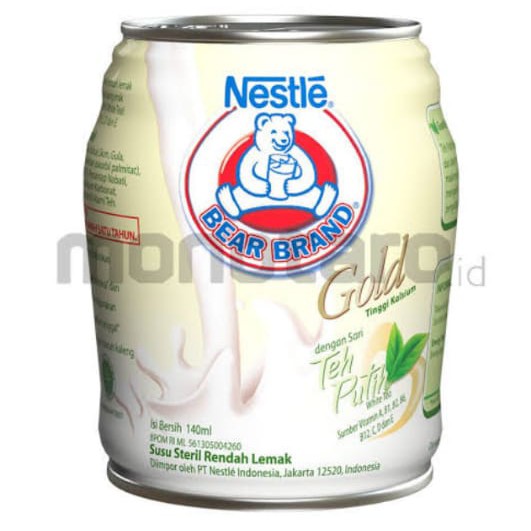 BEAR BRAND GOLD WHITE TEA CAN 140 ML