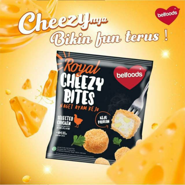 BELFOODS ROYAL CHEEZY BITES 500GR