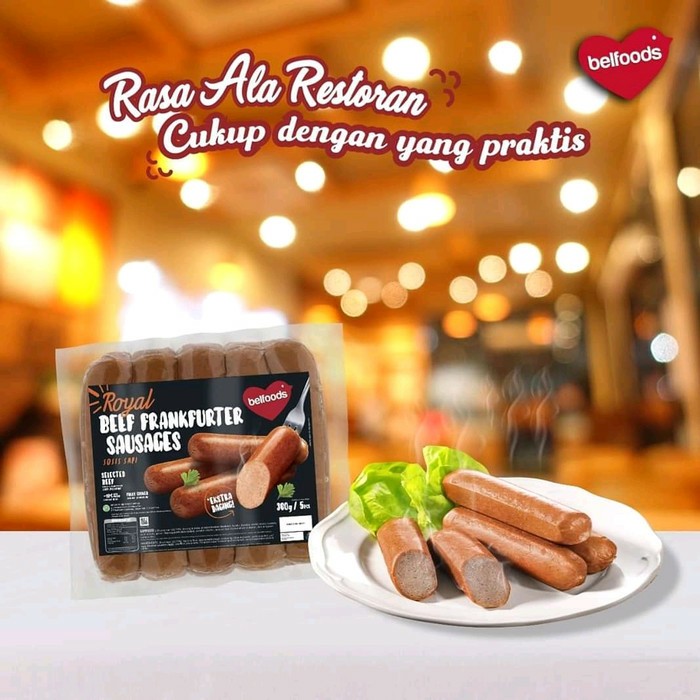 BELFOODS ROYAL SOSIS BEEF FRANKFURTER 360GR