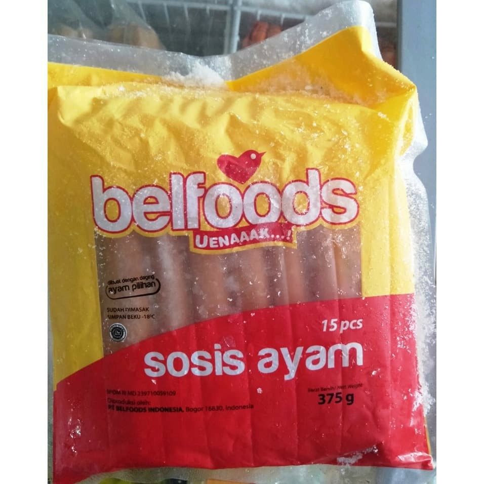 BELFOODS UENAK SOSIS AYAM 375GR 2