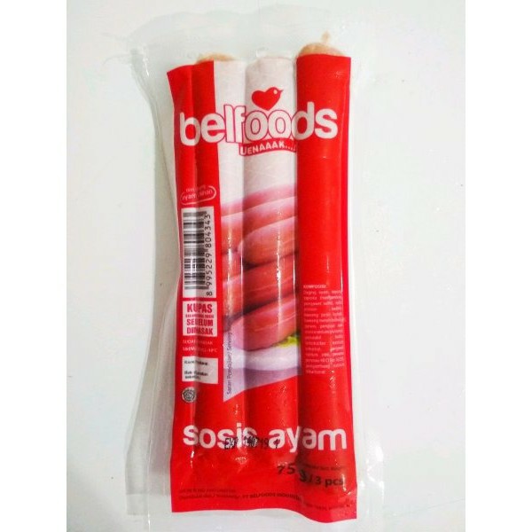 BELFOODS UENAK SOSIS AYAM 75GR