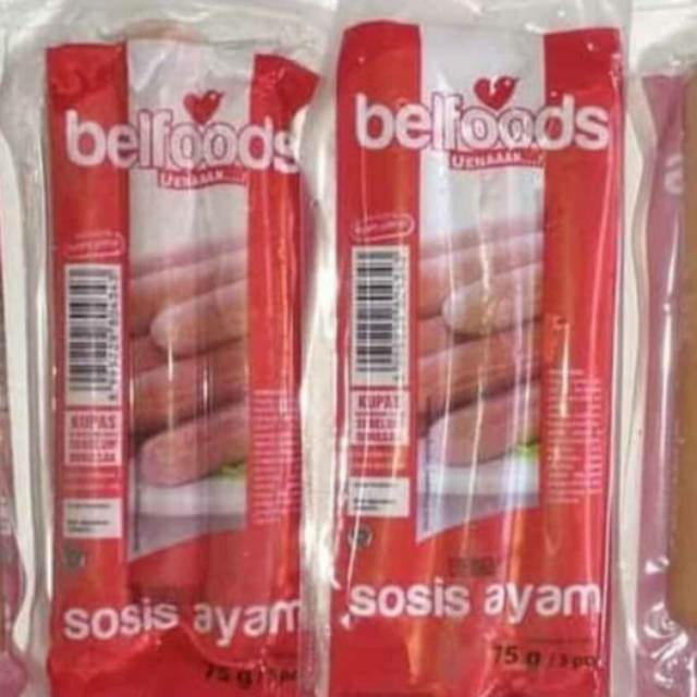 BELFOODS UENAK SOSIS AYAM 75GR 3