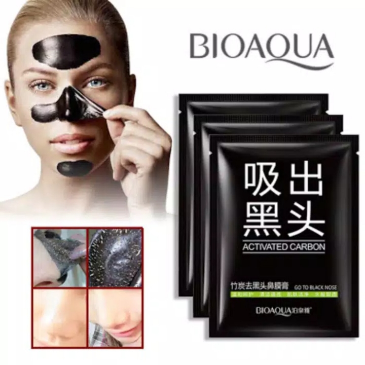 BIOAQUA ACTIVATED CARBON BLACK MASK Masker Charcoal 2