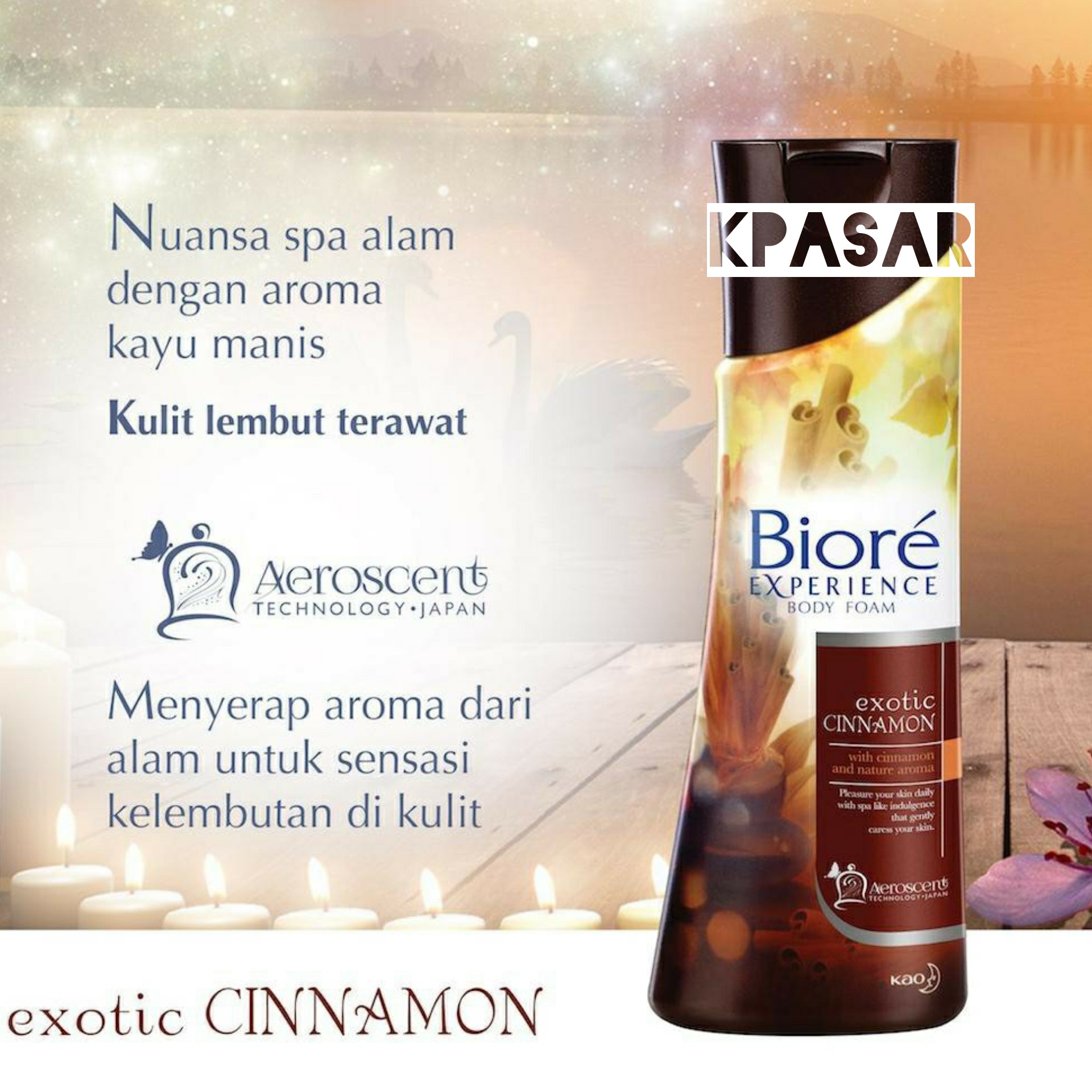 BIORE BODY FOAM ECOTIC CINAMON 250ml