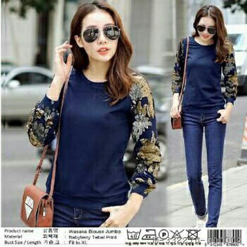 BLOUSE WANITA FLOWER HAND 2