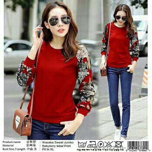 BLOUSE WANITA FLOWER HAND 3