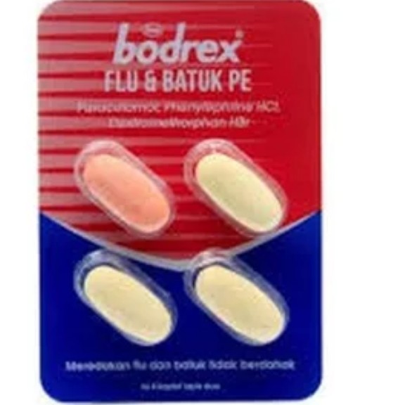 BODREX OBAT FLU-BATUK DEWASA  STRIP 4  KAPLET