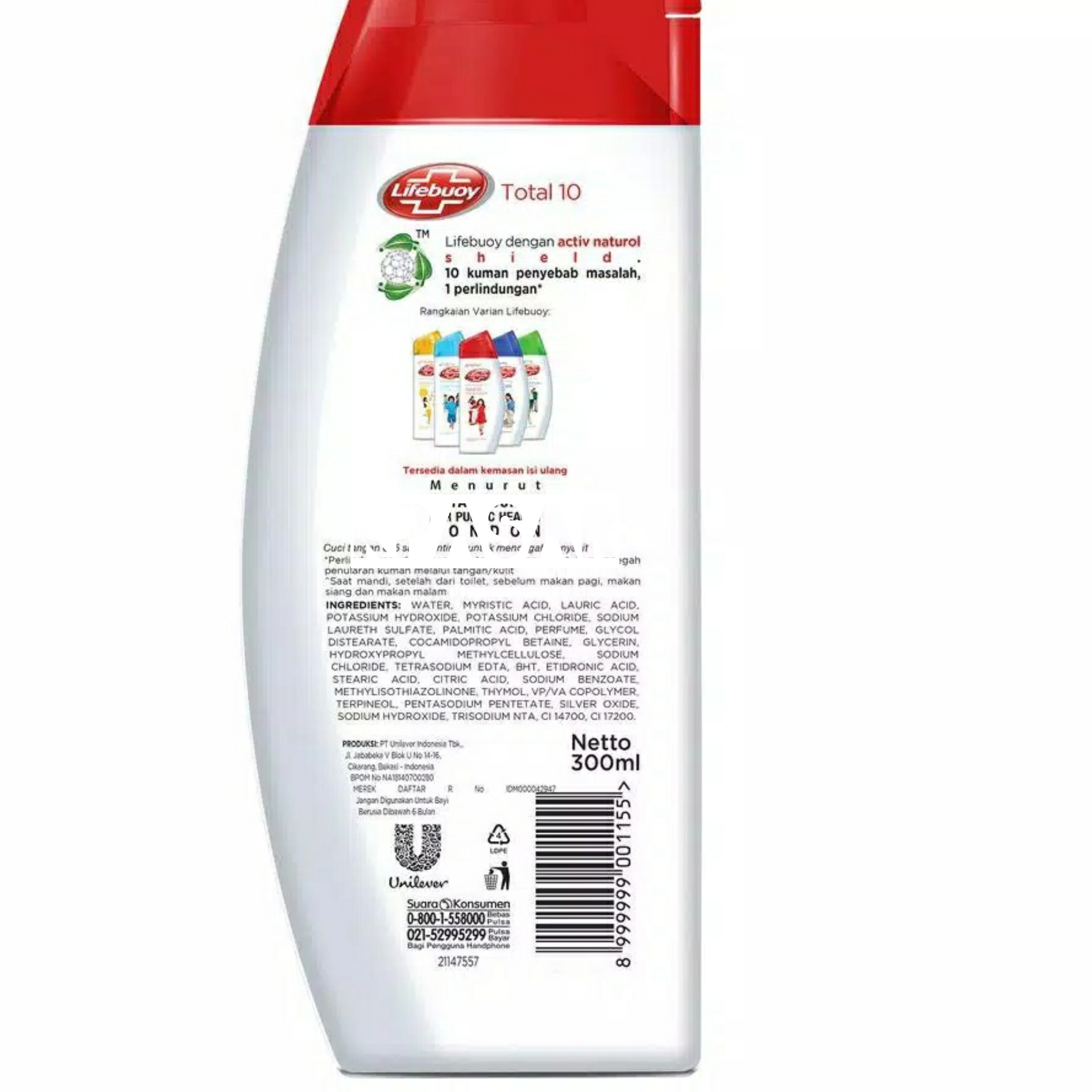 BODY WASH LIFEBUOY KEMASAN BOTOL 300ml 3