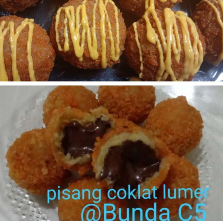 BOLA PISANG COKLAT LUMER 8 pcs atau porsi atau mika