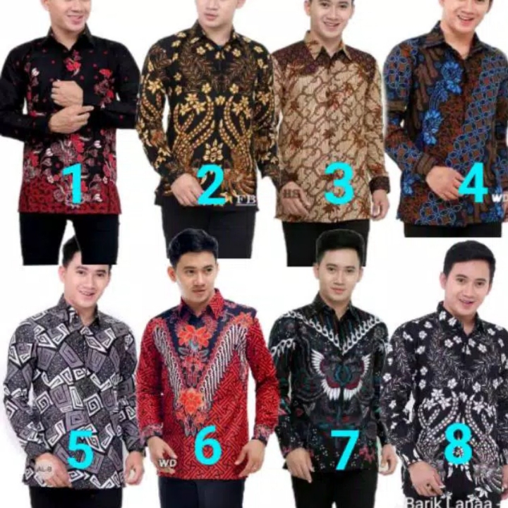 BSWART Batik HRB026 Kenongo  Hem Pendek Padi Pekalongan M L XL Batik