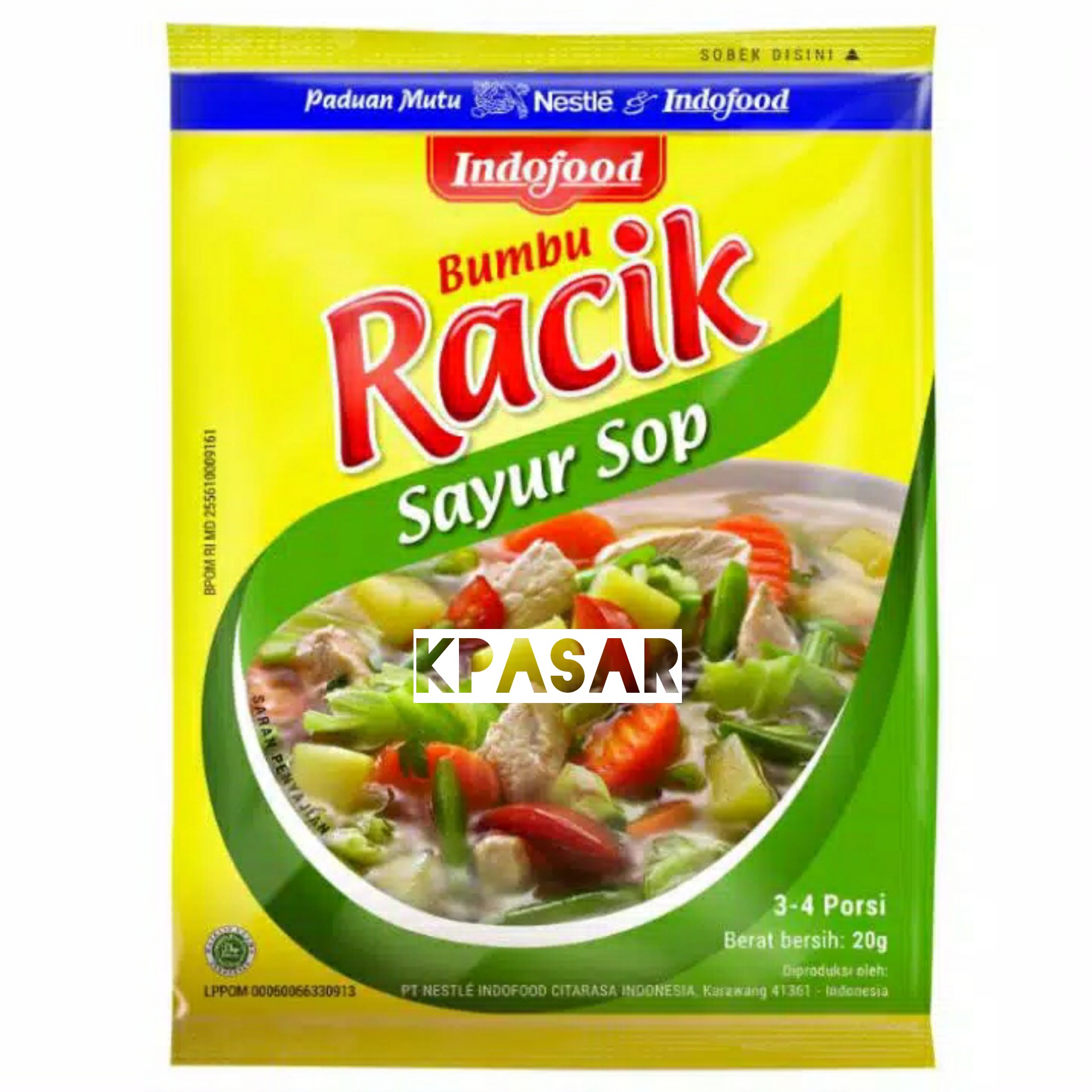 BUMBU RACIK SAYUR SOP KEMASAN 25GR