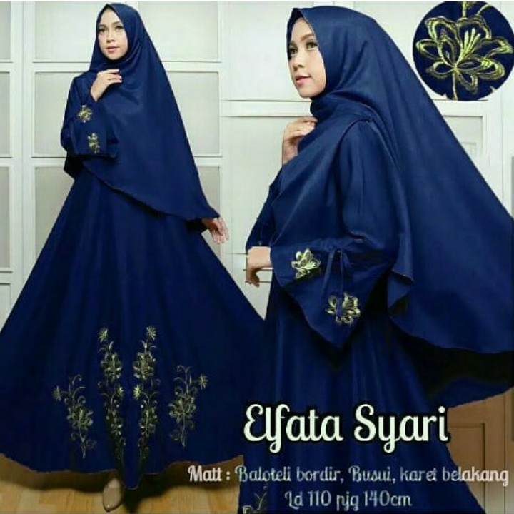 BUSANA MUSLIM ELFATA SYARI - WARNA BLUE