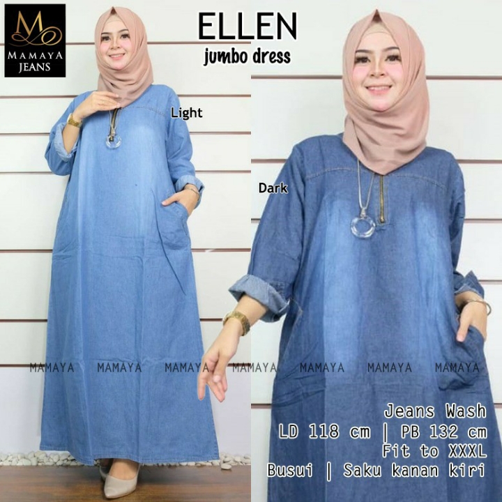 BUSANA MUSLIM ELLEN JUMBO DRESS