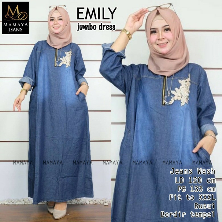 BUSANA MUSLIM EMILY JUMBO DRESS