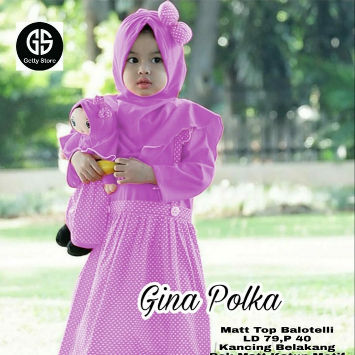 BUSANA MUSLIM SYARI KID ALYA GINA TOSCA