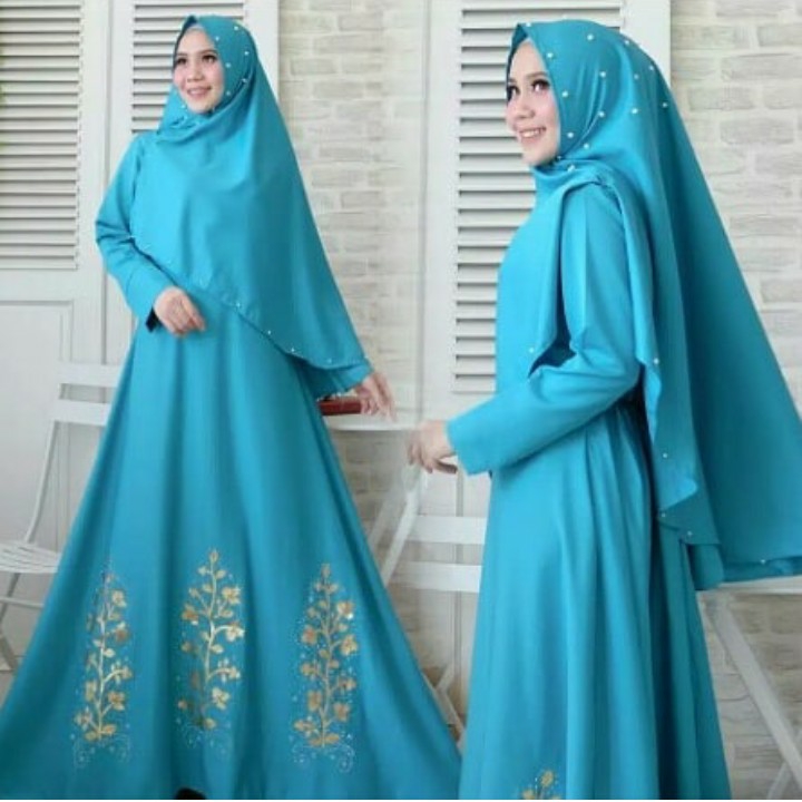 BUSANA MUSLIM THALIA - WARNA BLUE