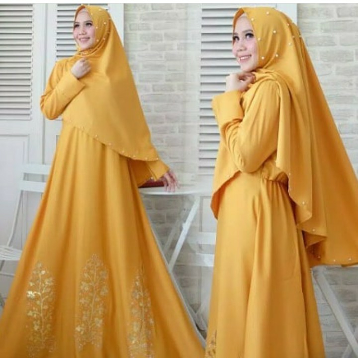 BUSANA MUSLIM THALIA - WARNA GOLD