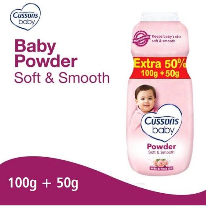 Baby Powder Soft Smooth Milk Rose Oil 150 G