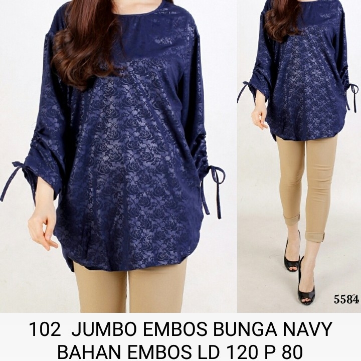 Baju 102  JUMBO EMBOS BUNGA