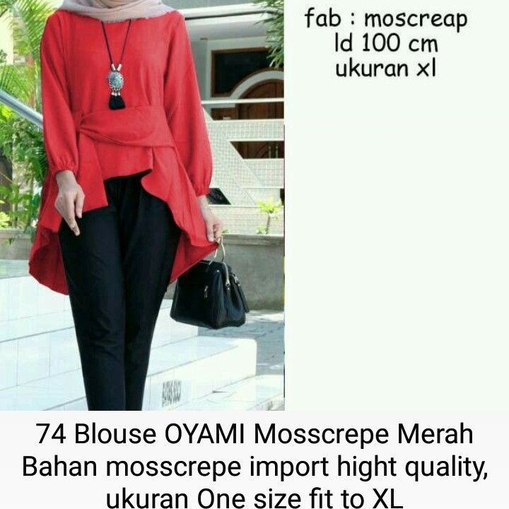 Baju 74 Blouse OYAMI Mosscrepe