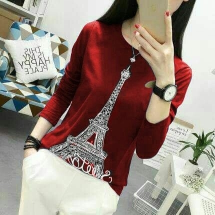 Baju Eiffel Merah