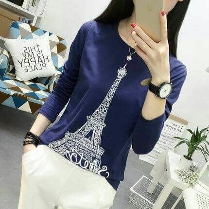 Baju Eiffel Navy