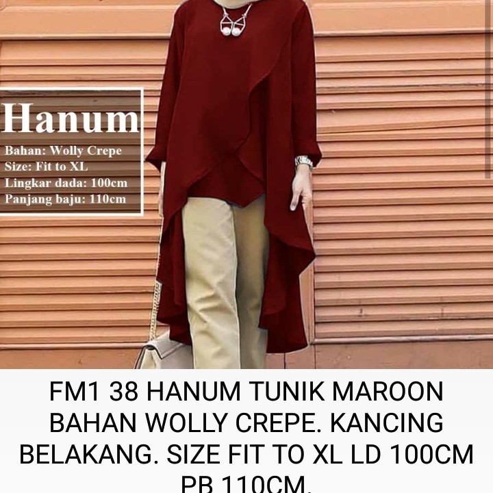 Baju FM1 38 HANUM TUNIK