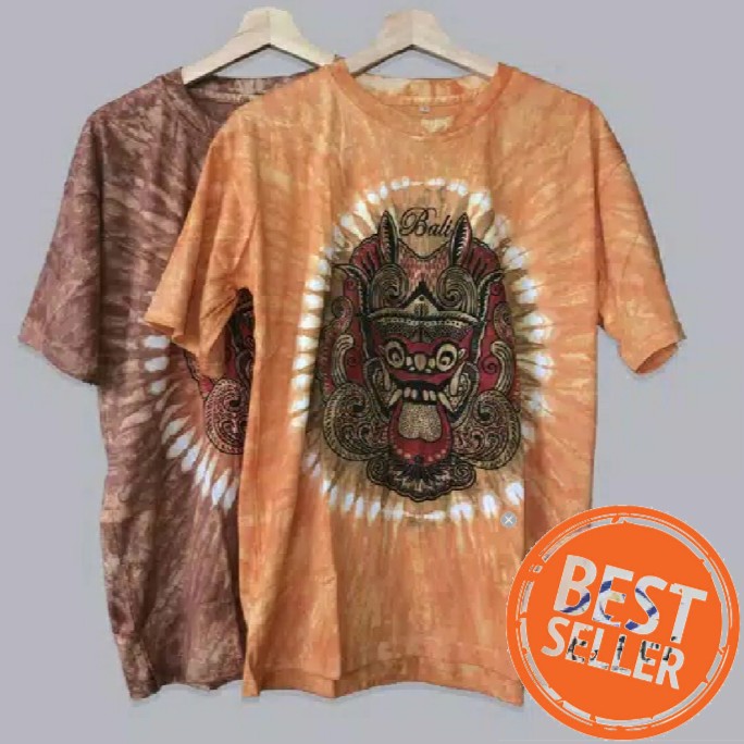 Baju Kaos Motif Barong Oval Khas Bali TIE DYE 3