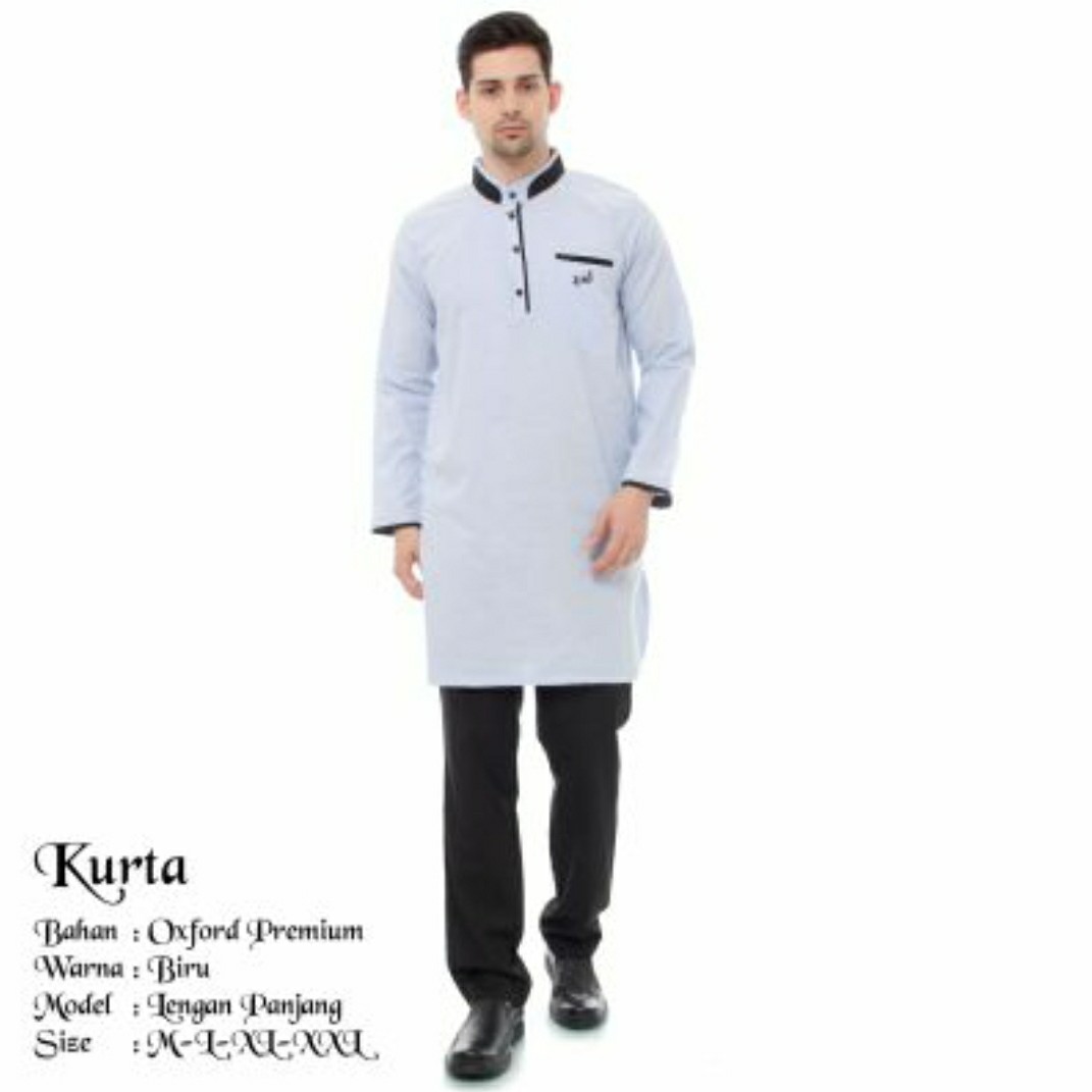 Baju Koko Kurta Kasual Panjang - OBL 3