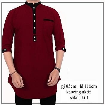 Baju Koko Zayn Merah