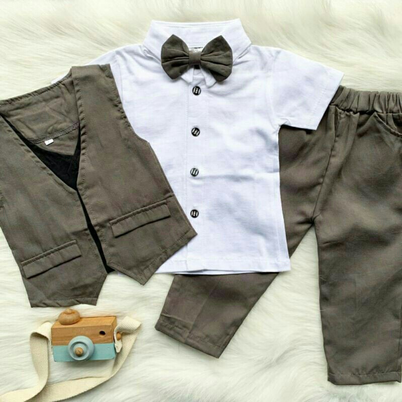 Baju Kondangan Anak baju Texudo anak set 2