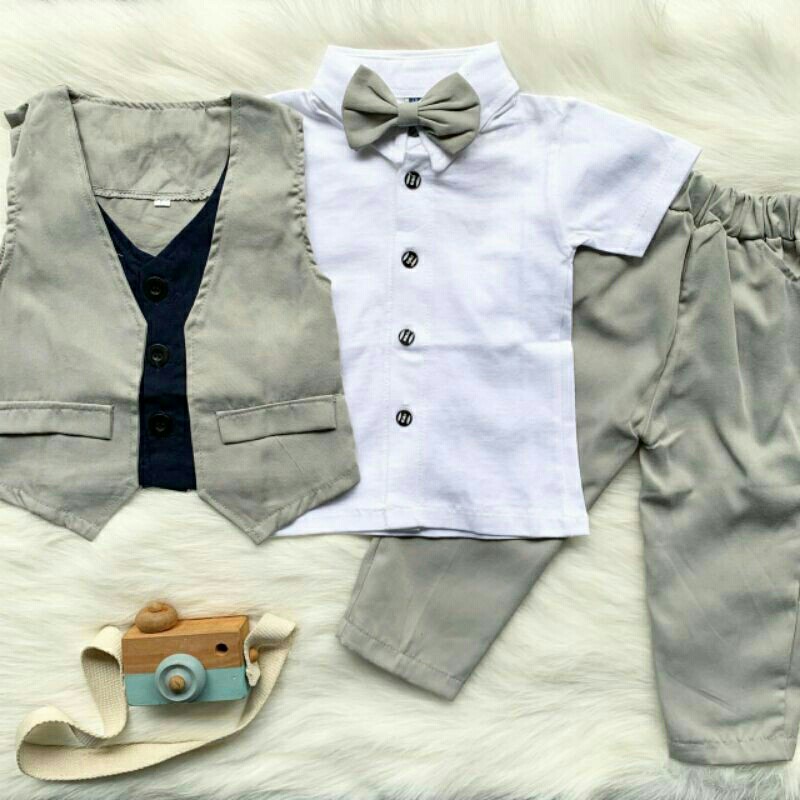 Baju Kondangan Anak baju Texudo anak set 4