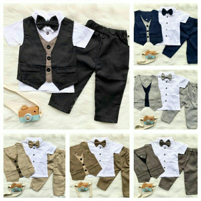 Baju Kondangan Anak baju Texudo anak set 5