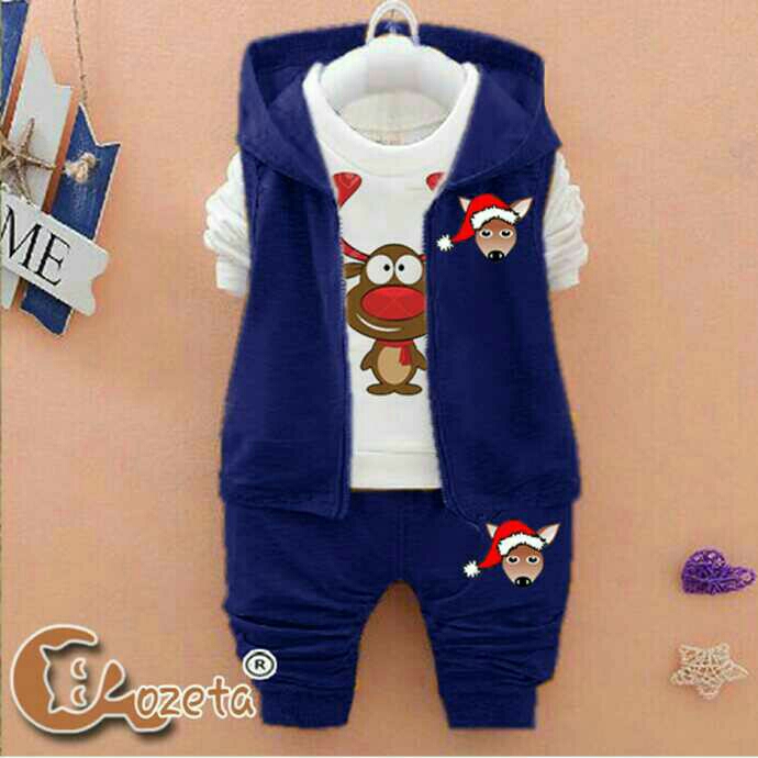 Baju Setelan Anak Big Deer 2 In 1