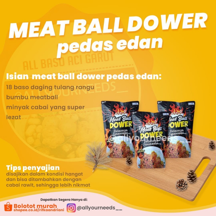 Bakso Aci Meat Ball Dower Pedas Edan