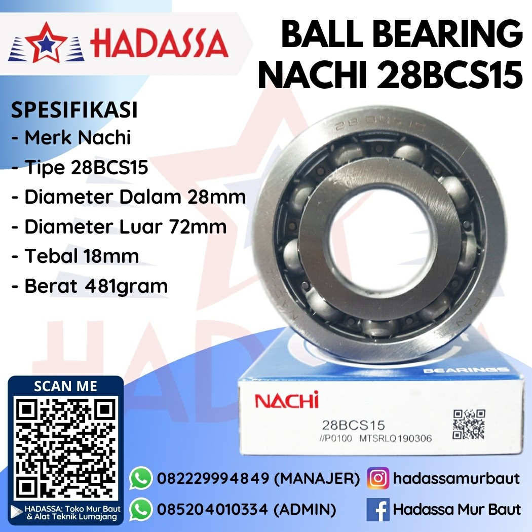 Ball Bearing Nachi 28BCS15