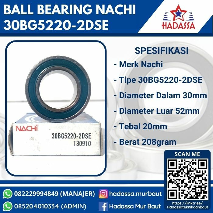 Ball Bearing Nachi 30BG5220-2DSE