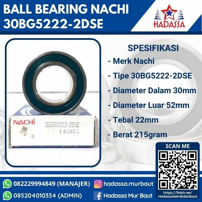 Ball Bearing Nachi 30BG5222-2DSE