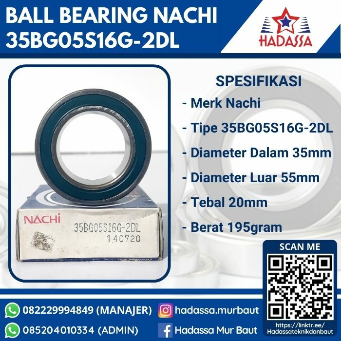 Ball Bearing Nachi 35BG05S16G-2DL