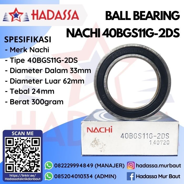 Ball Bearing Nachi 40BGS11G-2DS