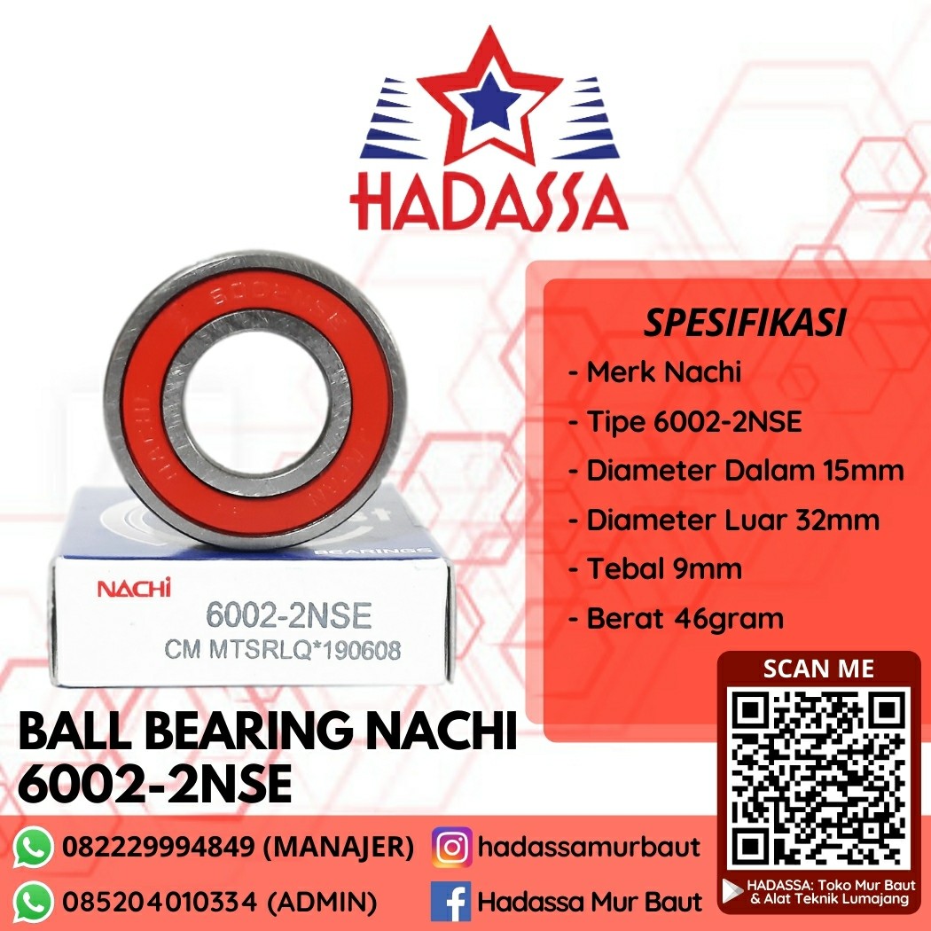 Ball Bearing Nachi 6002-2NSE