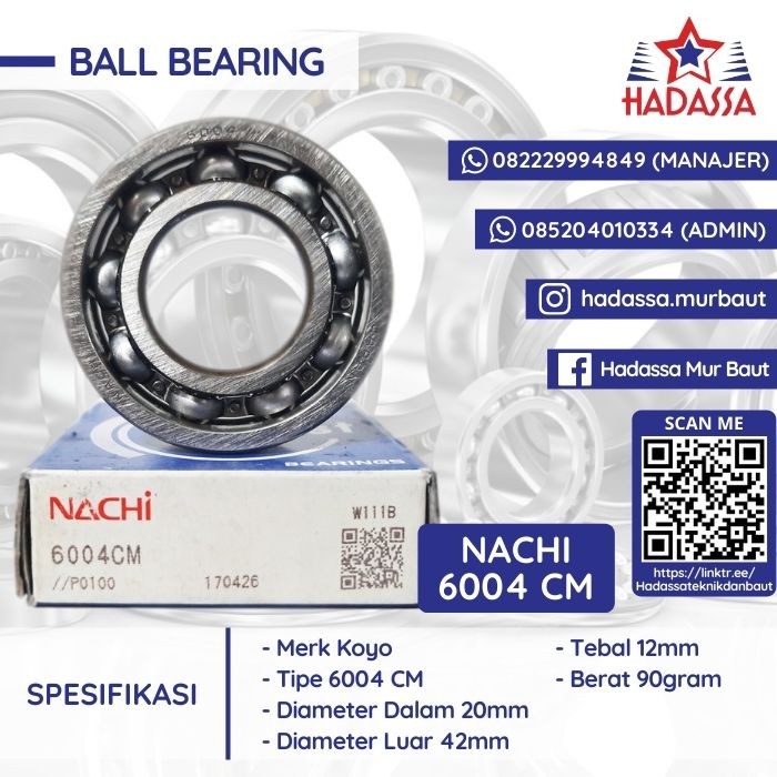 Ball Bearing Nachi 6004 CM