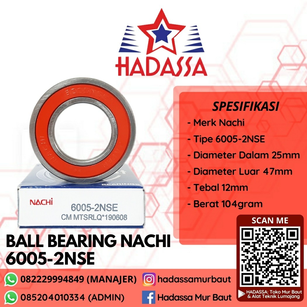 Ball Bearing Nachi 6005-2NSE