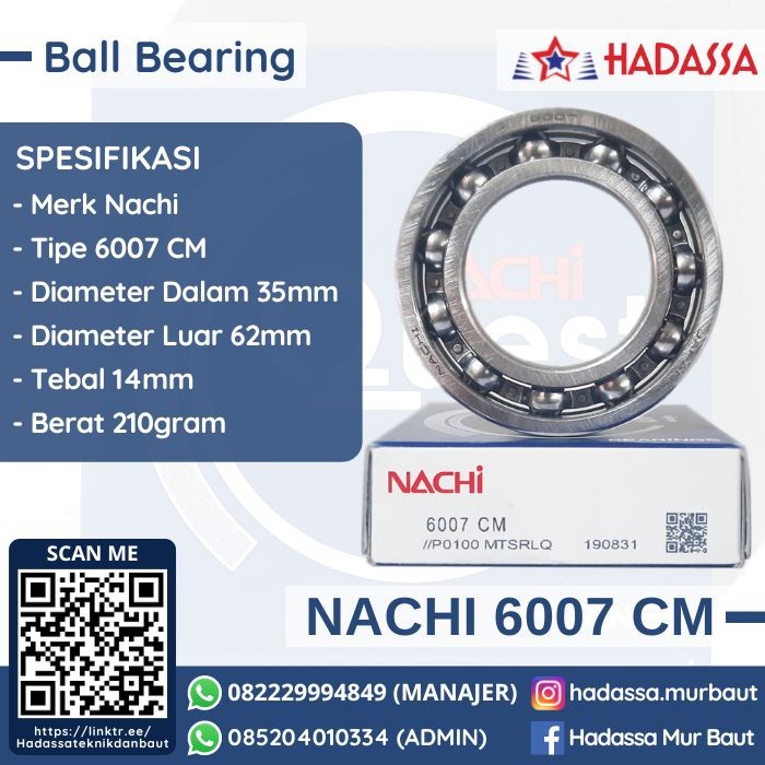 Ball Bearing Nachi 6007 CM